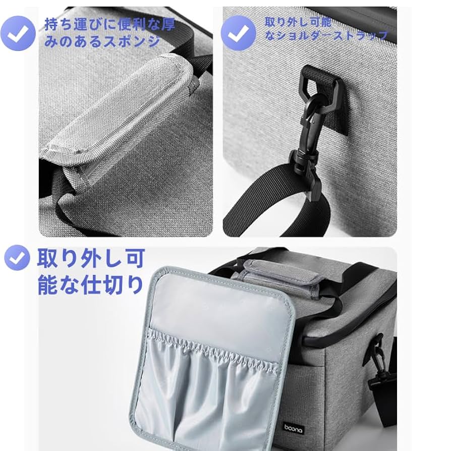 小型プロジェクター　持ち運びケース付き Amazon | Luxja プロジェクターケース タブレットPC収納可 大
